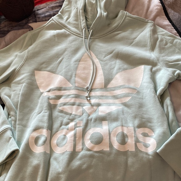 adidas Tops - Mint Green Adidas Sweatshirt